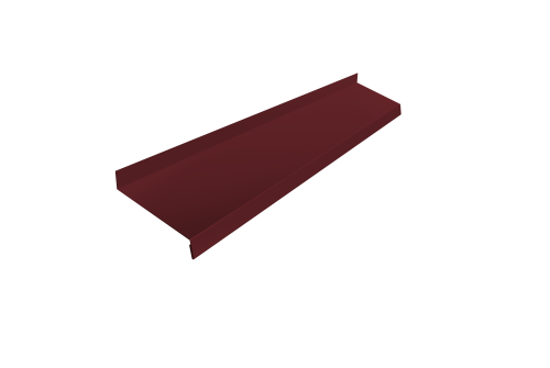 Отлив простой 150 0,45 PE с пленкой RAL 3005 красное вино (2м)