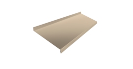 Отлив простой 200 0,45 PE с пленкой RAL 1015 светлая слоновая кость (2м)