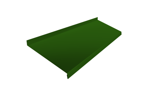 Отлив простой 250 0,45 PE с пленкой RAL 6002 лиственно-зеленый (2м)
