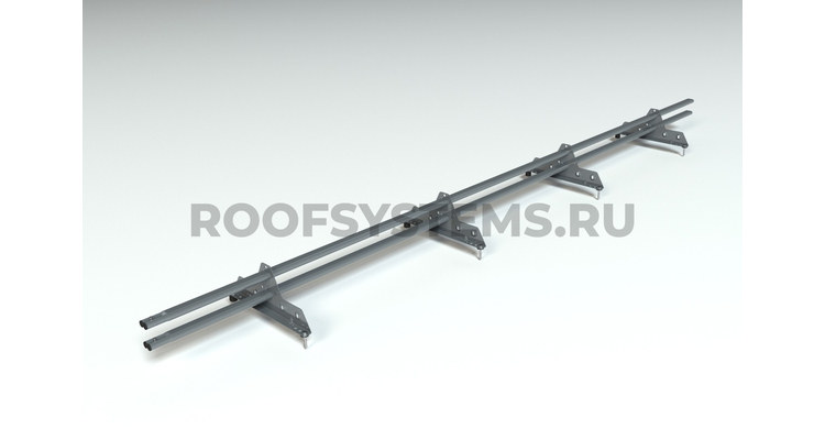 Снегозадержатель ELITE 40*20 овальный универсальный NEXT RAL 7024 (серый графит)