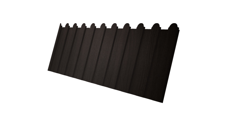 Профнастил С8А фигурный 0,45 Print Elite Coffee Wood TwinColor