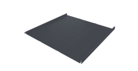 Фальц двойной стоячий Line Grand Line 0,5 Rooftop Бархат с пленкой на замках RAL 7024 мокрый асфальт