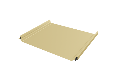 Кликфальц Pro Grand Line 0,45 PE с пленкой на замках RAL 1015 светлая слоновая кость