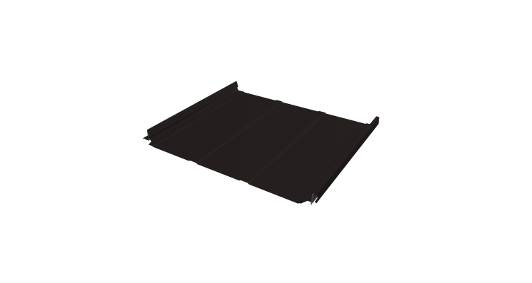 Кликфальц Pro Line Grand Line 0,5 PurPro Matt 275 с пленкой на замках RAL 9005 черный