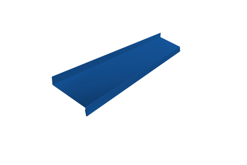 Отлив простой 150 0,5 Satin с пленкой RAL 5005 сигнальный синий (2м)