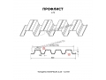 Профнастил Н75 x 750 А ПЭ 01 RAL 6005 0,7 мм