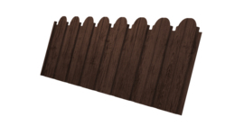 Профнастил С10B фигурный 0,45 Print Premium Antique Wood TwinColor