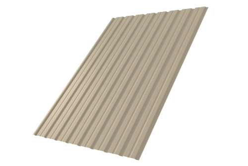 Профнастил С10В 0.5 Satin RAL 1015 светлая слоновая кость