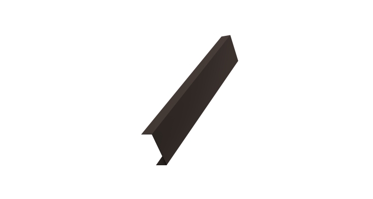 Декоративная накладка на столб универсальная 80х80 для забора жалюзи 0,45 PE-Double RR 32 темно-коричневый (2,5м)