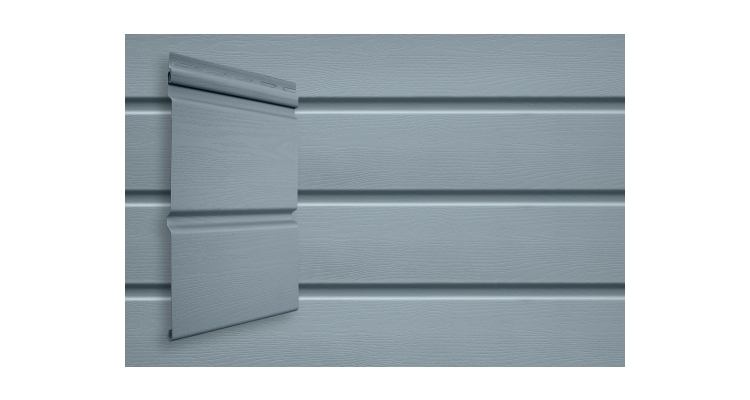 Сайдинг Double-брус Grand Line Color Plus голубой (3,0м)