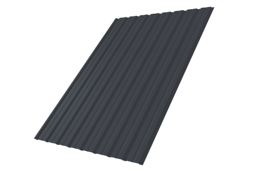 Профнастил С10B 0.5 Drap TX RAL 7024 мокрый асфальт