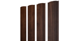 Штакетник Полукруглый Slim с прямым резом 0,4 Print Premium Cherry Wood Fresh TwinColor