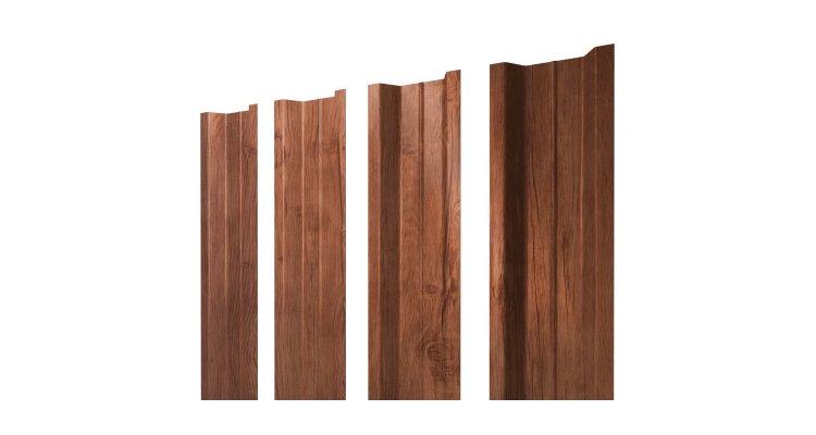 Штакетник П-образный В с прямым резом 0,45 Print Premium Rowan Fresh TwinColor