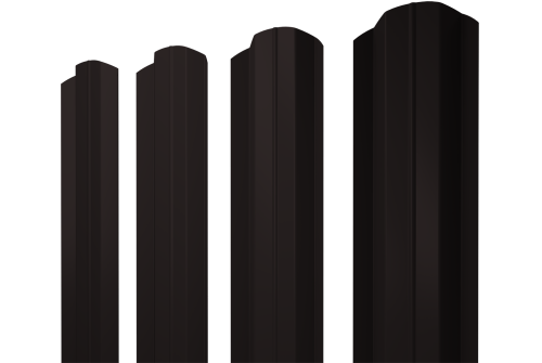 Штакетник М-образный В фигурный 0,45 Drap RAL 9005 черный