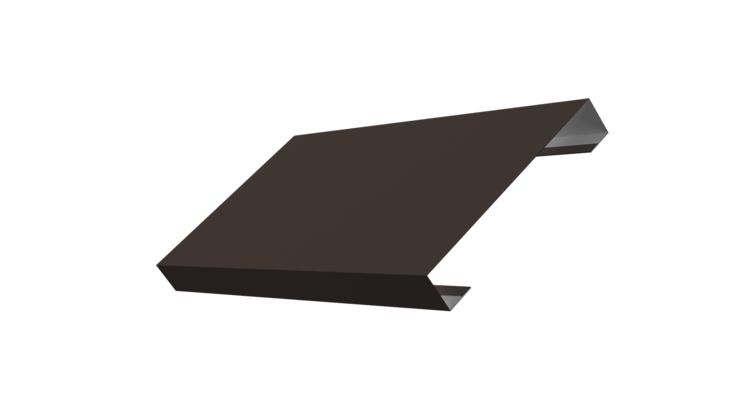 Ламель лицевая 125 забора жалюзи Texas 0.5 Drap TX RR 32 темно-коричневый