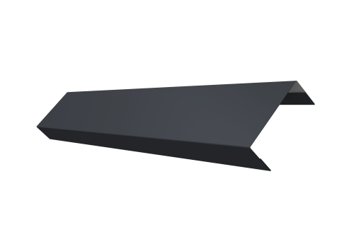 Ламель лицевая 50 забора жалюзи Texas 0.5 Rooftop Бархат с пленкой RAL 7024 мокрый асфальт