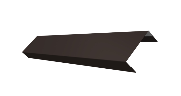 Ламель обратная 50 забора жалюзи Texas 0.5 PurLite Matt с пленкой RR 32 темно-коричневый