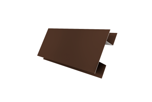 Планка H-образная Экобрус 0,45 Drap TX RAL 8017 шоколад (3м)
