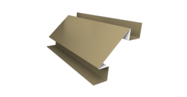 Планка угла внутреннего сложного Экобрус Grand Line 0,45 PE с пленкой RAL 1014 слоновая кость (3м)