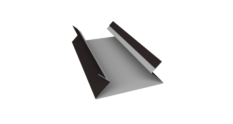 Планка угла внутреннего составная верхняя 0,45 Drap ST RAL 9005 черный (2м)