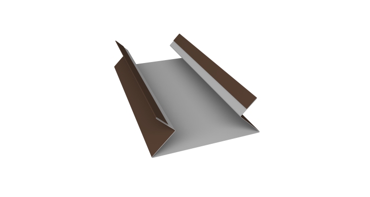 Планка угла внутреннего составная верхняя 0,45 Drap TX RAL 8017 шоколад (2м)