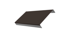 Ламель обратная 150 забора жалюзи Texas 0.5 PurLite Matt с пленкой RR 32 темно-коричневый