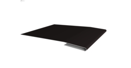 Планка начальная 0,5 Satin с пленкой RAL 9005 черный (2м)