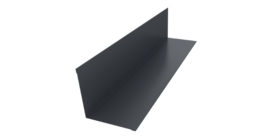 Угол внутренний 110х110 0,45 Drap TwinColor RAL 7024 мокрый асфальт (3м)