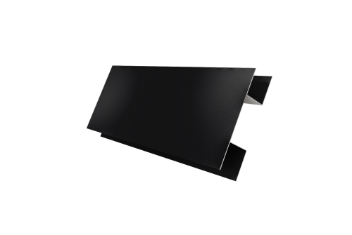 Планка H-образная стыковочная сложная 0,5 Satin с пленкой RAL 9005 черный (3м)