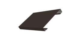 Ламель лицевая 150 забора жалюзи Texas стартовая/финишная для калиток и ворот 0.45 PE с пленкой RR 32 темно-коричневый