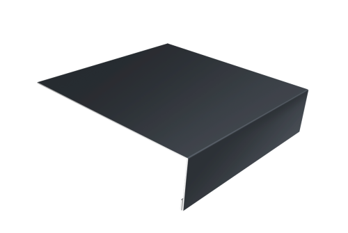 Планка лобовая/околооконная простая 190х50 0,5 Satin Matt RAL 7024 мокрый асфальт (2м)