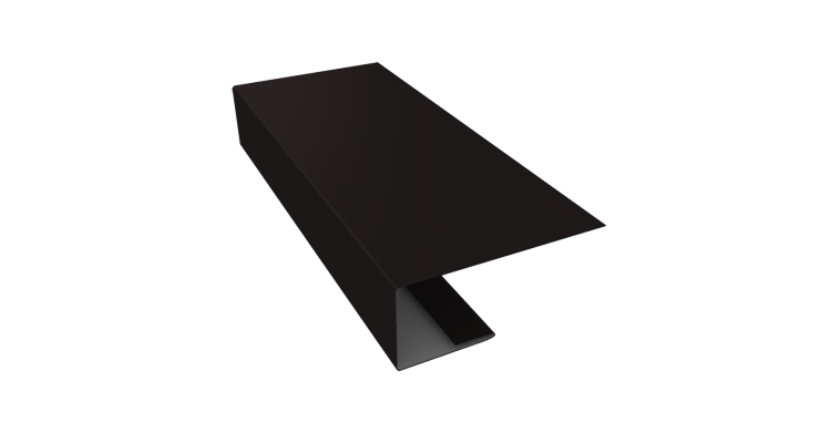 J-Профиль 18мм 0,45 Drap TR RAL 9005 черный (3м)