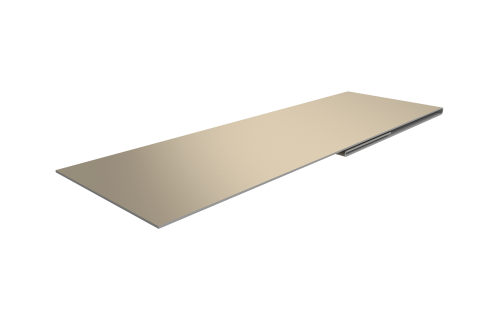 Планка финишная 48х25 0,45 PE с пленкой RAL 1015 светлая слоновая кость (2м)