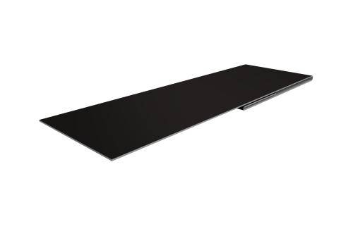 Планка финишная 48х25 0,5 Satin Matt RAL 9005 черный (2м)