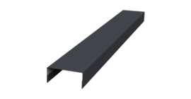 Крышка 30х15 жалюзи Texas 0,45 Drap RAL 7024 мокрый асфальт (2,5м)