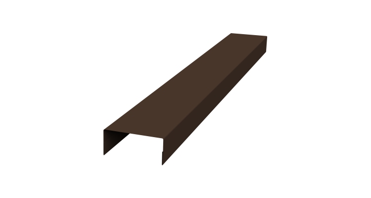 Крышка 45х20 жалюзи Texas 0,45 Drap ST RAL 8017 шоколад (2,5м)