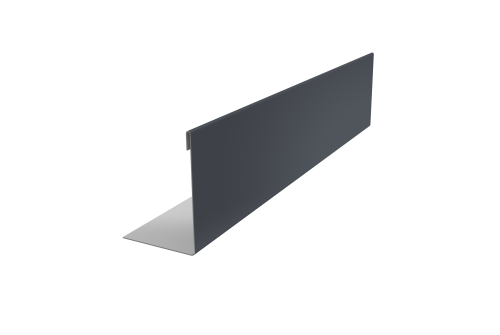 Нащельник 125 Texas 25х35 0,7 PE RAL 7024 мокрый асфальт (L1,8)