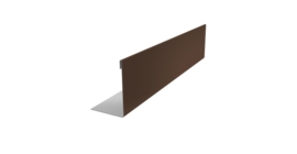 Нащельник 125 Texas 25х35 0,45 Drap TR RAL 8017 шоколад (L1,8)