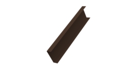 Декоративная накладка на столб универсальная 62х55 для забора жалюзи 0,45 Drap-double TX RAL 8017 шоколад (3м)