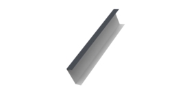 Декоративная накладка на столб универсальная 80х80 для забора жалюзи 0,45 Drap RAL 7024 мокрый асфальт (3м)