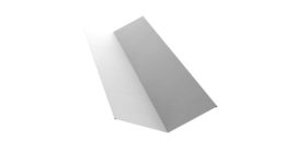 Планка ендовы верхней 145х145 0,45 PE с пленкой RAL 9003 сигнальный белый (3м)