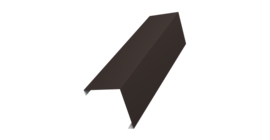 Декоративная накладка на столб универсальная угловая 80х80 для забора жалюзи 0,5 Satin Matt TX RR 32 темно-коричневый (3м)