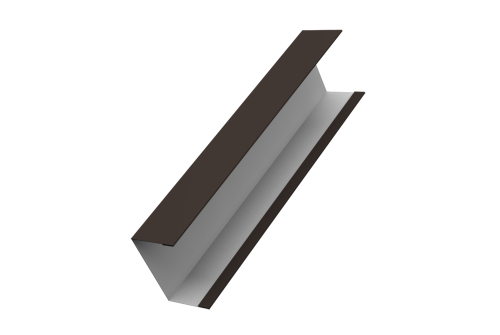 Крышка жалюзи Milan, Tokyo для калиток, ворот 0,5 Satin RR 32 темно-коричневый (2,5м)